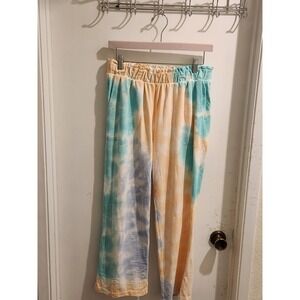 Soft Surroundings Women's Small Canyon Sunset Mabel Lounge Straight Crop Pants‎